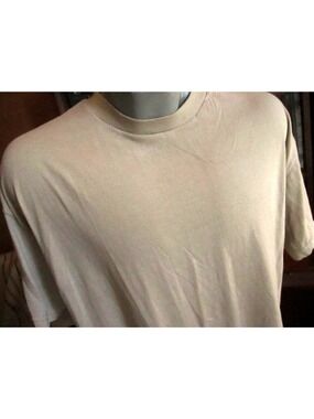 XL US ARMY MOISTURE WICKING STANDARD STONE BLANK T-shirt MADE IN USA